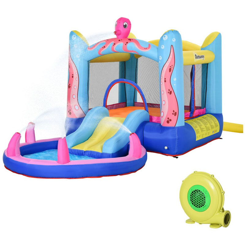 Bouncy Castle Slide Water Pool Trampoline And Blower