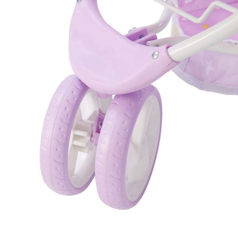 2 in 1 Baby Doll Stroller Pram Foldable Purple OL-00010