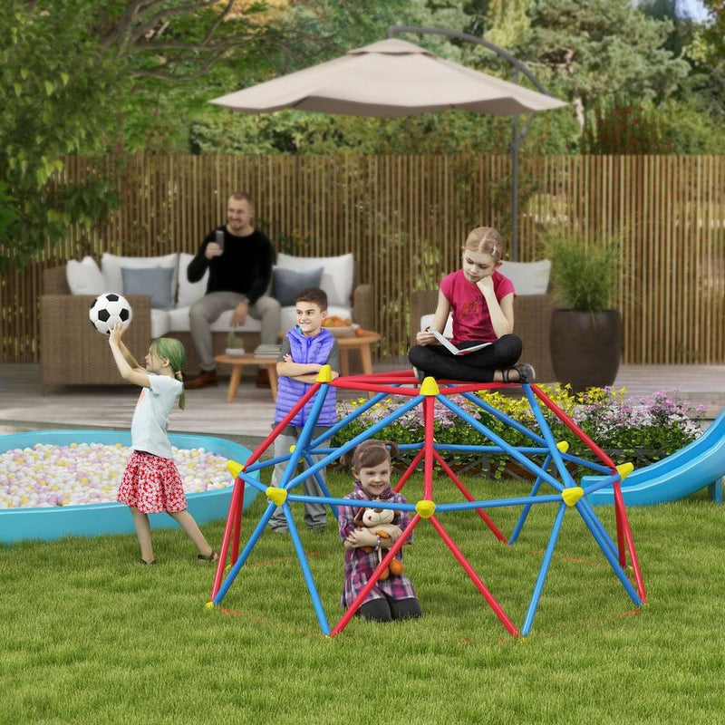 6 FT Dome Climber Jungle Gym with Rust and UV Resistant Steel Frame