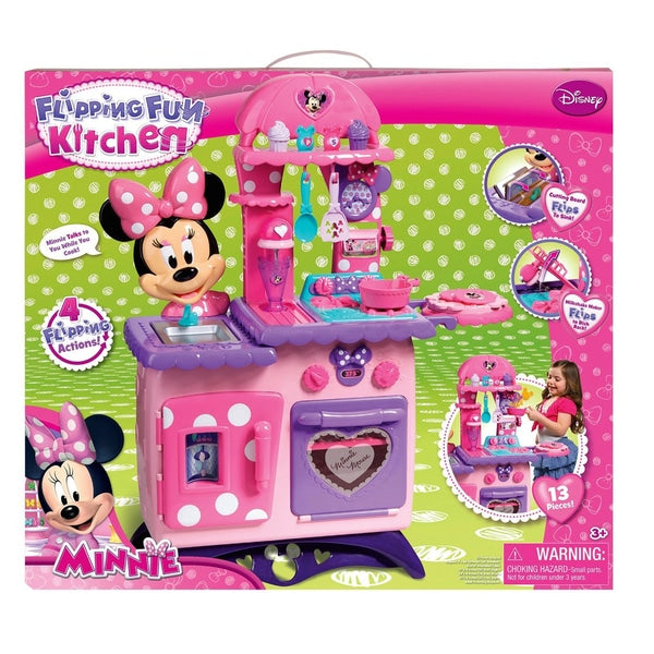 Disney Minnie Mouse Flipping Fun Kitchen - Deriax Toys