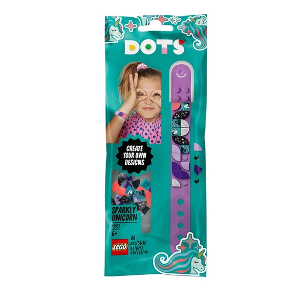 LEGO 41902 DOTS Sparkly Unicorn Bracelet DIY Craft Set - Deriax Toys