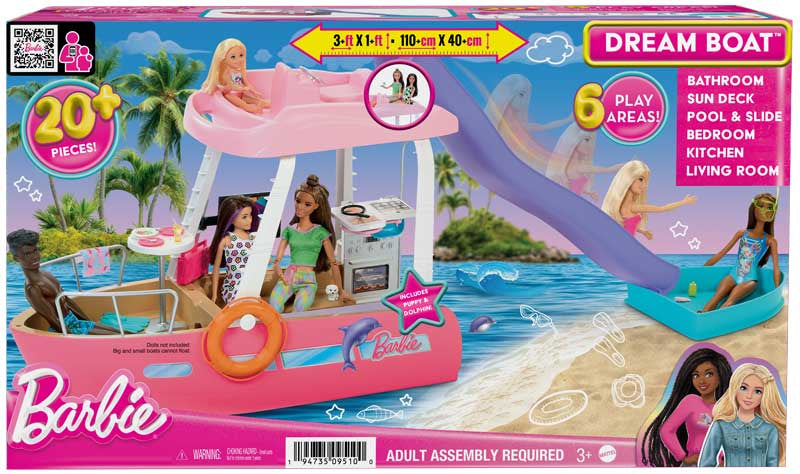 Barbie Dream Boat Playset with Pool, Slide & Accessories