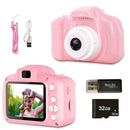 Kids Waterproof Camera - HD Screen 1080P Video 8MP - Pink